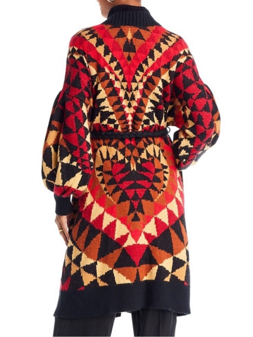 🌺🎉HP🎉🌺 NWT Farm Rio Heart Deco Maxi Knit Cardigan - Picture 9 of 15